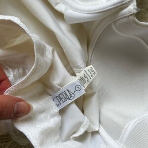 la perla white lace bodysuit